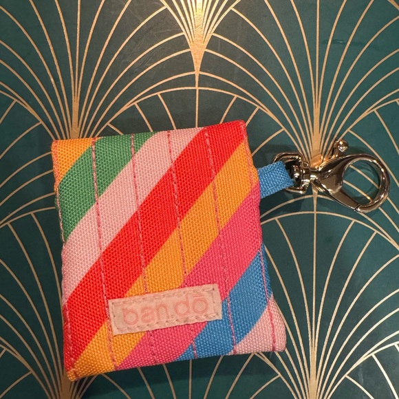 BAN.DO ~ HOLD IT! WIRELESS EARBUDS CASE - RAINBOW STRIPE - Picture 2 of 6